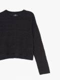 Czarny ażurowy sweter - czarny - CROPP - small2