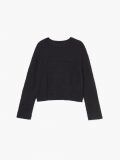 Czarny ażurowy sweter - czarny - CROPP - small3
