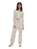 Kardigan w kwiaty - zielony - CROPP - small1