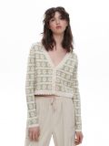 Kardigan w kwiaty - zielony - CROPP - small2