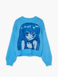 Niebieski sweter z motywem mangi - błękitny - CROPP - small3