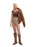 Pantalón corto de punto - Beige - CROPP - small1