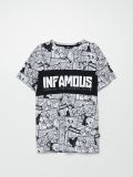 Comic strip print T-shirt - Weiß - CROPP - small4