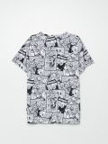 Comic strip print T-shirt - Weiß - CROPP - small6