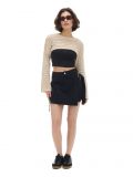 Krótki kremowy sweter - kremowy - CROPP - small1