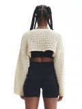 Krótki kremowy sweter - kremowy - CROPP - small9