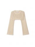 Krótki kremowy sweter - kremowy - CROPP - small4