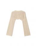 Krótki kremowy sweter - kremowy - CROPP - small6
