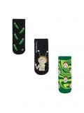 3er Pack Socken Rick and Morty - Schwarz - CROPP - small1