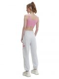 Szare dresowe spodnie jogger - jasny szary - CROPP - small4