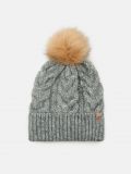 Căciulă cu ciucure pufos - gri deschis - CROPP - small1