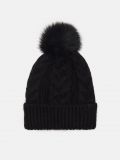 Căciulă cu ciucure pufos - negru - CROPP - small1