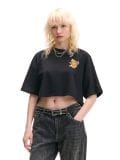 Czarny crop top z Eevee - czarny - CROPP - small1