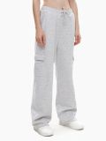Szare spodnie dresowe cargo - jasny szary - CROPP - small3