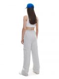 Szare spodnie dresowe cargo - jasny szary - CROPP - small2