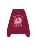 Bordowa bluza z kapturem i nadrukiem - kasztanowy - CROPP - small3