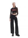 Czarna bluzka crop - czarny - CROPP - small2