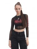 Czarna bluzka crop - czarny - CROPP - small1