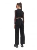 Czarna bluzka crop - czarny - CROPP - small4