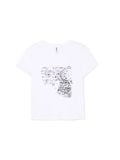 T-shirt bianca con stampa - Bianco - CROPP - small2