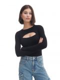 Czarne body z długim rękawem - czarny - CROPP - small1