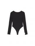 Czarne body z długim rękawem - czarny - CROPP - small5