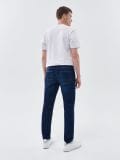 Jeansy męskie slim z efektem sprania - granatowy - CROPP - small6