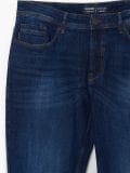 Jeansy męskie slim z efektem sprania - granatowy - CROPP - small2