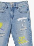 Vaqueros azules con estampado de grafiti - Azul - CROPP - small5