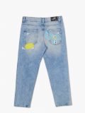 Vaqueros azules con estampado de grafiti - Azul - CROPP - small6