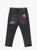 Blugi cu imprimeu stil graffiti, negri - GRI - CROPP - small5
