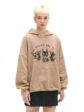 Brązowa bluza hoodie z dobermanami UNISEX - brązowy - CROPP - small1
