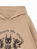 Brązowa bluza hoodie z dobermanami UNISEX - brązowy - CROPP - small4