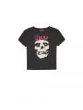 Czarna koszulka z nadrukiem Misfits - czarny - CROPP - small1