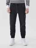 Hlače jogger iz džinsa - črna - CROPP - small5