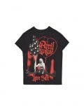 Czarny t-shirt z nadrukiem Avril Lavigne - czarny - CROPP - small5
