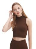 Brązowy top - brązowy - CROPP - small3