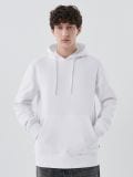 Felpa con cappuccio bianca basic - Bianco - CROPP - small1