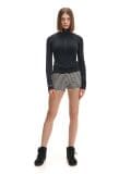 Gestreifte Shorts - Schwarz - CROPP - small1