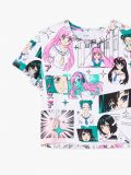 T-shirt z motywem mangi - biały - CROPP - small5