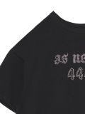 Czarny t-shirt z cyrkoniami - czarny - CROPP - small5