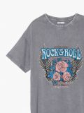 Szary T-shirt z nadrukami - jasny szary - CROPP - small5