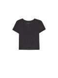 Czarny t-shirt z dekoltem V - czarny - CROPP - small1