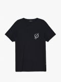 T-Shirt mit kontrastierendem Druck im Rücken - Schwarz - CROPP - small4