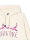 Kremowa bluza z cekinową aplikacją UNISEX - kremowy - CROPP - small3