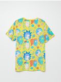 Tričko s potiskem Rick and Morty - žlutá - CROPP - small3