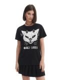Tricou negru cu imprimeu - negru - CROPP - small1