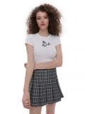 Biały t-shirt z nadrukiem - biały - CROPP - small1