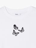 Biały t-shirt z nadrukiem - biały - CROPP - small5
