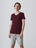 Koszulka z dekoltem V - kasztanowy - CROPP - small4